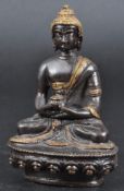 EARLY 20TH CENTURY TWO TONE BRONZE CHINESE BUDDHA
