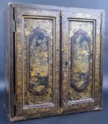 19TH CENTURY CHINESE BLACK LACQUER CABINET
