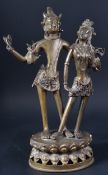 19TH CENTURY INDIAN BRONZE FIGURINE GROUP