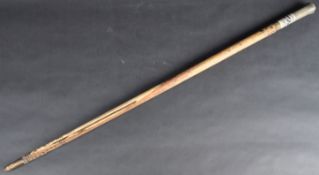 19TH CENTURY INDIAN HORN, BONE & BRASS SWORDSTICK