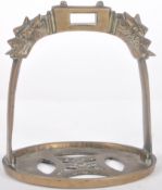 EARLY 20TH CENTURY CHINESE BRONZE HORSE STIRRUP