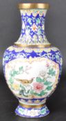 EARLY 20TH CENTURY CHINESE CANTON ENAMEL VASE