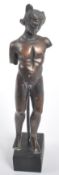 ROMAN BRONZE FIGURINE ON STAND
