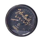 ORIGINAL WWII JOH BELL SIGNED AIR SPEED GAUGE