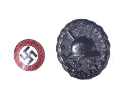 WWII SECOND WORLD WAR - TWO ORIGINAL THIRD REICH BADGES