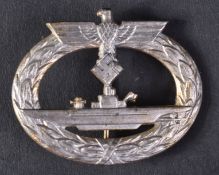 WWII SECOND WORLD WAR GERMAN KRIEGSMARINE U-BOAT WAR BADGE