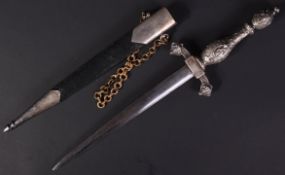 19TH CENTURY CONTINENTAL ROMANTIC DAGGER