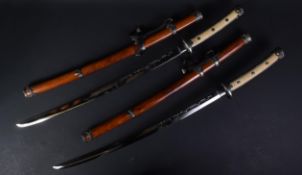 TWO REPLICA JAPANESE KATANA SWORDS