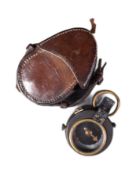 WWI FIRST WORLD WAR BRITISH OFFICER'S COMPASS IN CASE