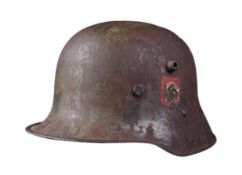 WWII SECOND WORLD WAR GERMAN M17 TRANSITIONAL HELMET