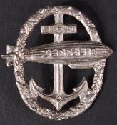 WWI FIRST WORLD WAR GERMAN ZEPPELIN NAVAL CREW BADGE