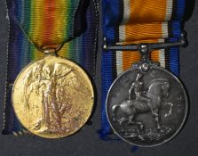 WWI FIRST WORLD WAR MEDAL DUO - DEVON REGIMENT