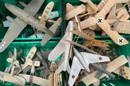 MODEL PLANES - LARGE COLLECTION OF SCRATCH BUILT MODELS