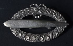WWI FIRST WORLD WAR IMPERIAL GERMAN ARMY ZEPPELIN BADGE