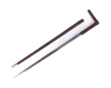 EARLY 20TH CENTURY LEATHER CLAS SWORD STICK