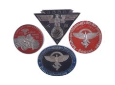COLLECTION OF SECOND WORLD WAR GERMAN CAR PLAQUES