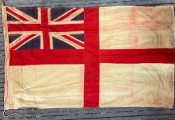 WWII SECOND WORLD WAR BRITISH NAVAL ENSIGN FLAG