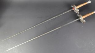 TWO 20TH CENTURY SPANISH FENCING FOILS