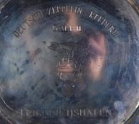 PRE SECOND WORLD WAR GERMAN ZEPPELIN SILVER PLATE DISH