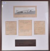 CONCORDE - COLLECTION OF VINTAGE FRAMED MEMORABILIA