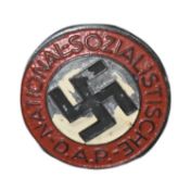 WWII SECOND WORLD WAR LATE WAR N.S.D.A.P LAPEL BADGE