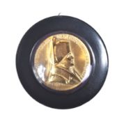 NAPOLEON BONAPARTE - GILT CAST MEDALLION AFTER EMILE RAGOT