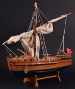 MUSEUM QUALITY MODEL BOAT COLLECTION – SMALL SAILING BOAT