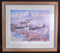 SECOND WORLD WAR RAF INTEREST - SIGNED COLOUR PRINT
