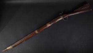 19TH CENTURY THREE-BAND 'TOWER' PERCUSSION CAP RIFLE