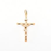 HALLMARKED 9CT GOLD CRUCIFIX NECKLACE PENDANT