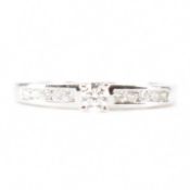 HALLMARKED 9CT & DIAMOND SOLITAIRE RING