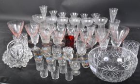 COLLECTION OF 18TH 19TH CENTURY & VINTAGE DRINKING GLASSES
