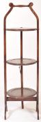 EARLY 20TH CENTURY 1920S MAHOGANY FOLDING CAKE STAND