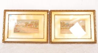 FRAMED ETCHINGS OF PETWORK & ARUNDEL