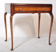 EDWARDIAN QUEEN ANNE REVIVAL WALNUT WRITING TABLE DESK