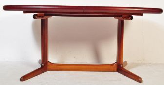 VINTAGE SKOVBY DANISH EXTENDING D-END DINING TABLE