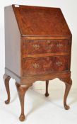1930'S WALNUT QUEEN ANNE REVIVAL WRITING BUREAU DESK