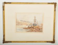 WATERCOLOUR DOCK SCENE PAINTING