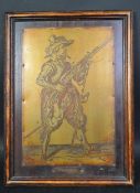 VICTORIAN 19TH CENTURY BRASS & COPPER ETCHING