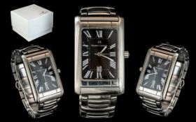 Maurice Lacroix - Signed Classic Ladies Date-Just Automatic Stainless Steel Wrist Watch,