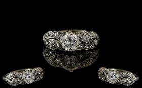 Antique Diamond Cluster Ring,