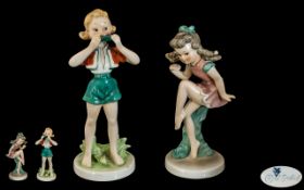 W. Goebel - Pair of Hand Painted Early F