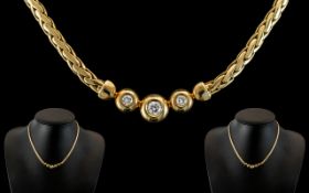 14ct Yellow Gold - Superb Quality Diamon