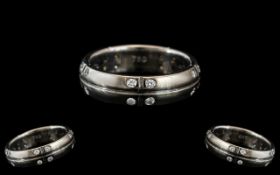 Tiffany & Co 18ct White Gold Diamond Set