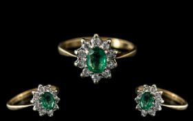 Ladies Attractive 9ct Gold Petite - Emer