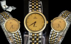 Omega - Deville Ladies 18ct Gold and Ste