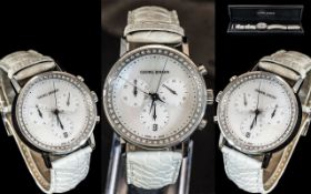 Georg Jensen Superb Ladies Steel Cased C