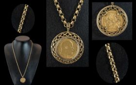 Edward VII - 22ct Gold Full Sovereign -