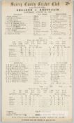 CRICKET - ENGLAND v AUSTRALIA 1926 5TH TEST THE OVAL ENGLAND WIN THE ASHES FULLY PRINTED ORIGINAL