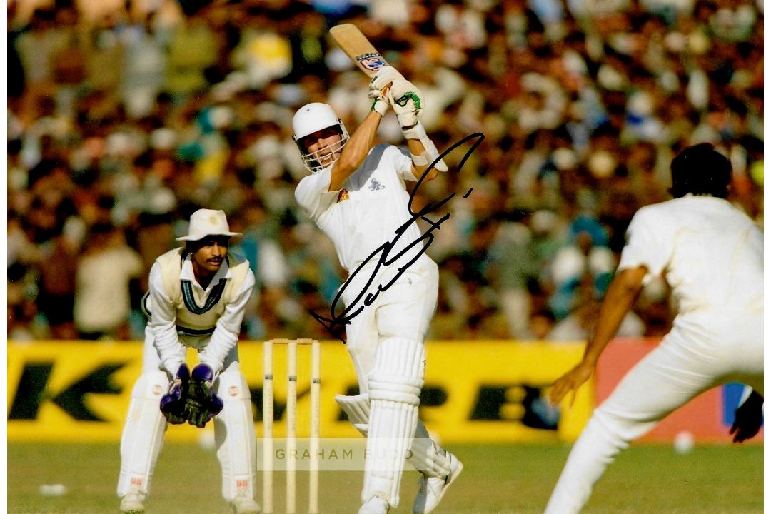 Collection of signed photographs of former England Cricket legends, comprising Alec Stewart OBE; - Image 1 of 10